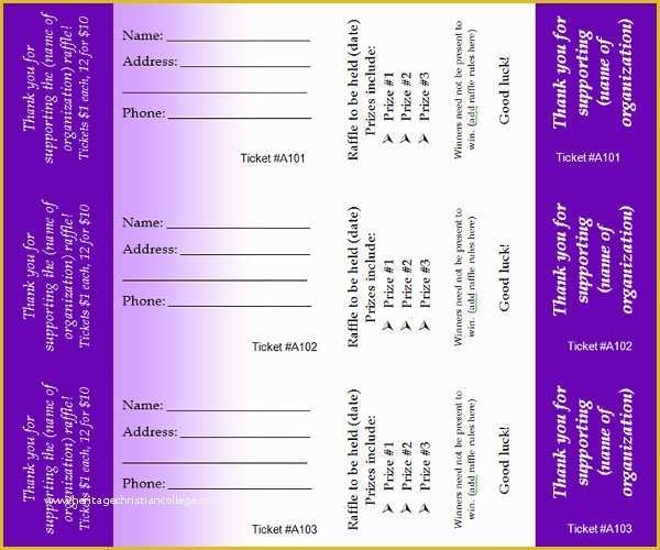 Free Raffle Ticket Template Of 34 Raffle Ticket Template Free Word Pdf Psd Doc