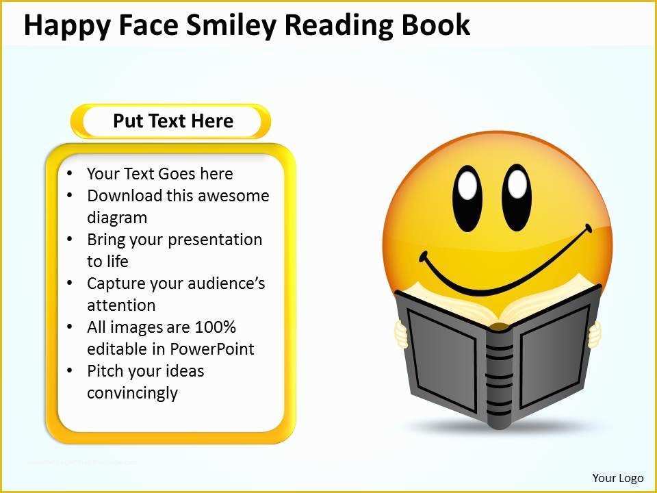 Free Reading Powerpoint Templates Of Business Powerpoint Templates Happy Face Smiley Reading