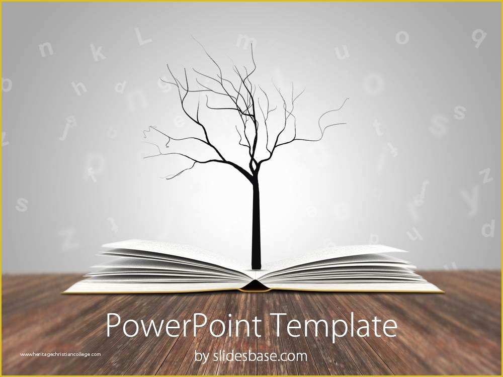 Free Reading Powerpoint Templates Of Knowledge Tree Powerpoint Template