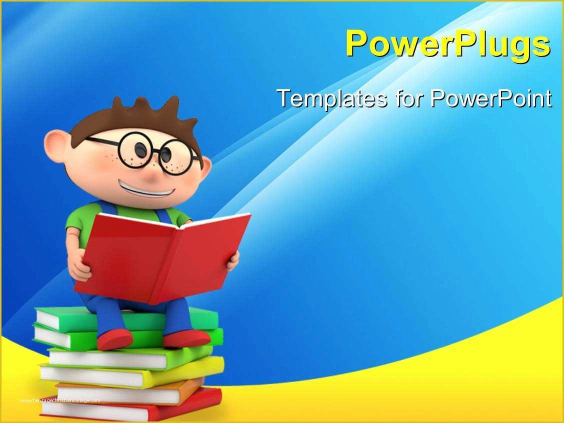 Free Reading Powerpoint Templates Of Powerpoint Template A Person Reading while Sitting On A