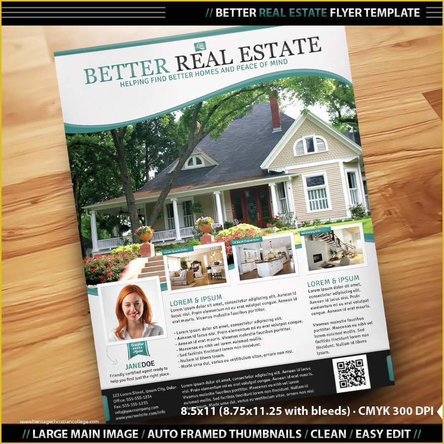 Free Real Estate Brochure Templates Of Real Estate Flyer Inenx