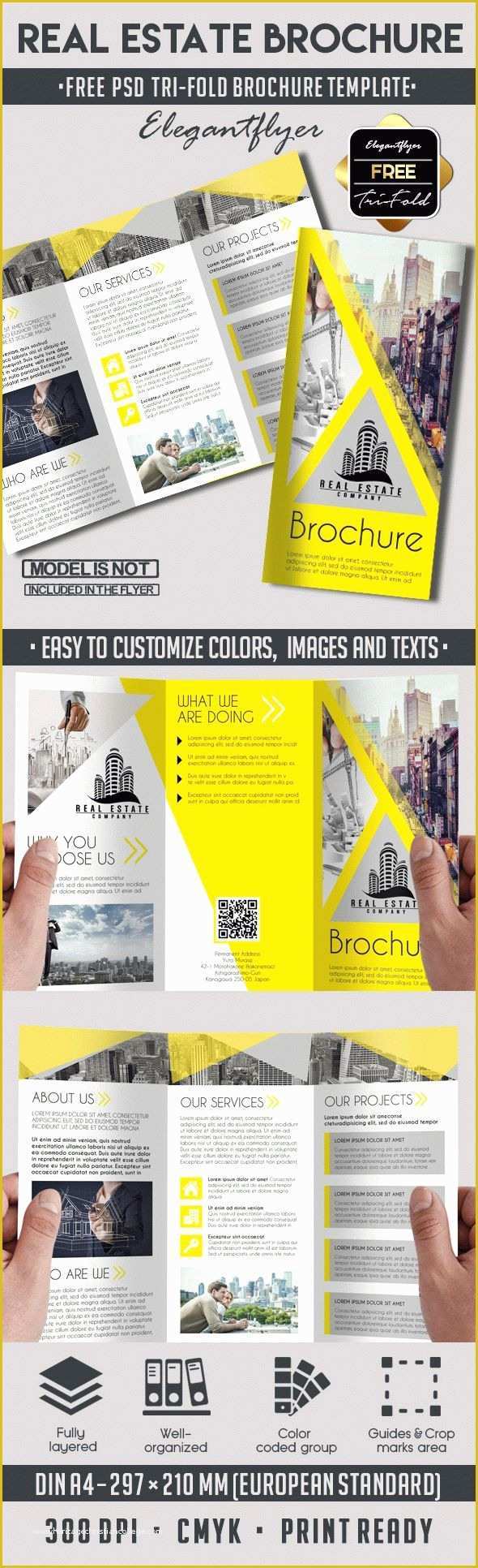 Free Real Estate Brochure Templates Of Real Estate – Free Tri Fold Psd Brochure Template – by