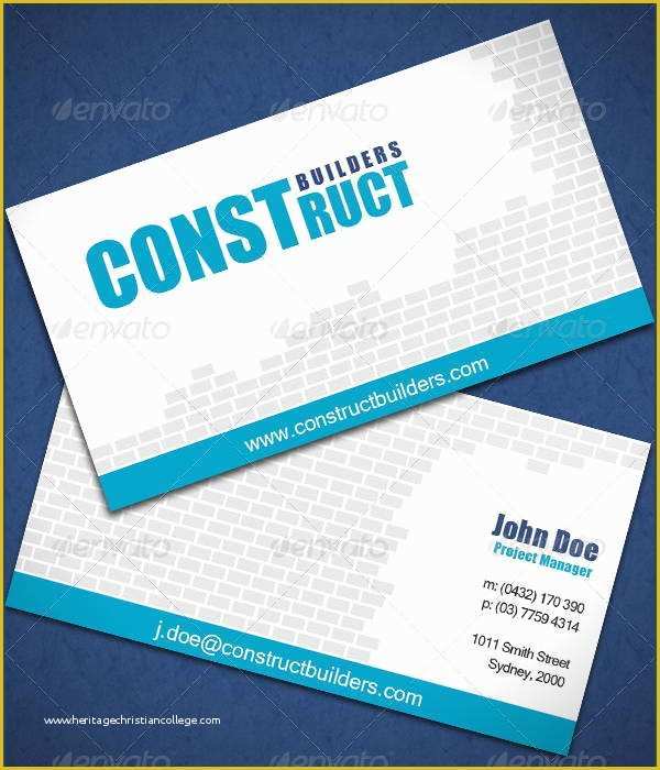 Free Real Estate Business Card Templates for Word Of 11 Construction Business Card Templates Ai Ms Word