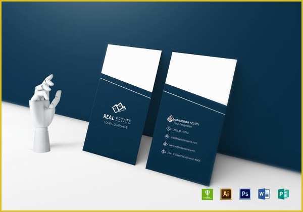 Free Real Estate Business Card Templates For Word Of 23 Real Estate