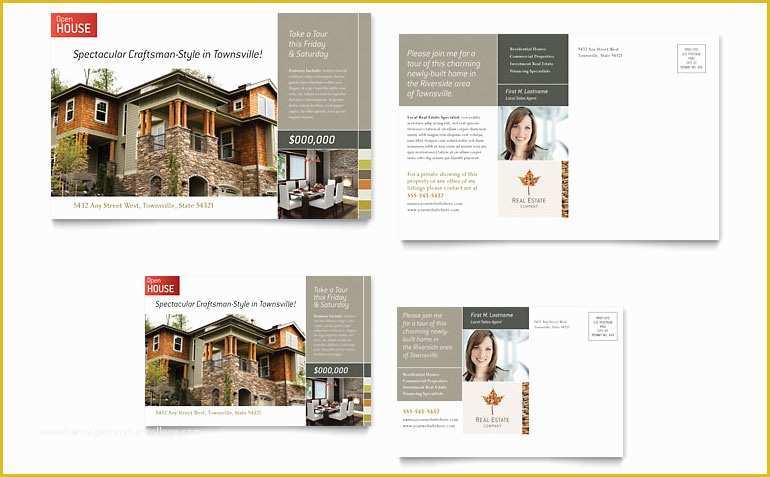 Free Real Estate Business Card Templates for Word Of Free Postcard Template Word & Publisher Templates