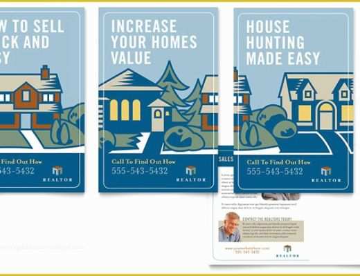 Free Real Estate Business Card Templates for Word Of Real Estate Agent Postcard Template Design