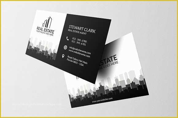 Free Real Estate Business Card Templates for Word Of Real Estate Business Card Template Business Card