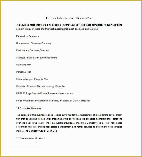 Free Real Estate Business Plan Template Of Real Estate Business Proposal Template Real Estate