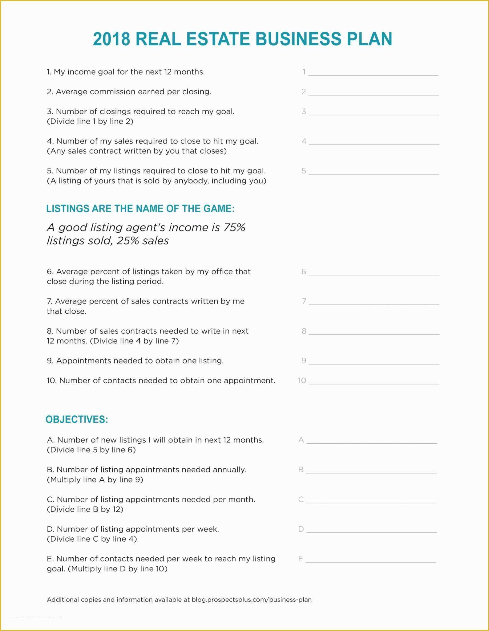 Free Real Estate Business Plan Template Of Unique Real Estate Pro forma Template Free