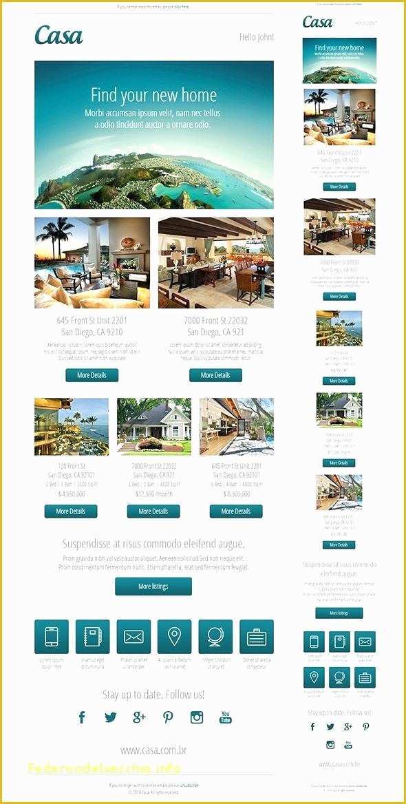 Free Real Estate Email Templates Of Free Real Estate Email Templates Fresh Litmus Newsletter