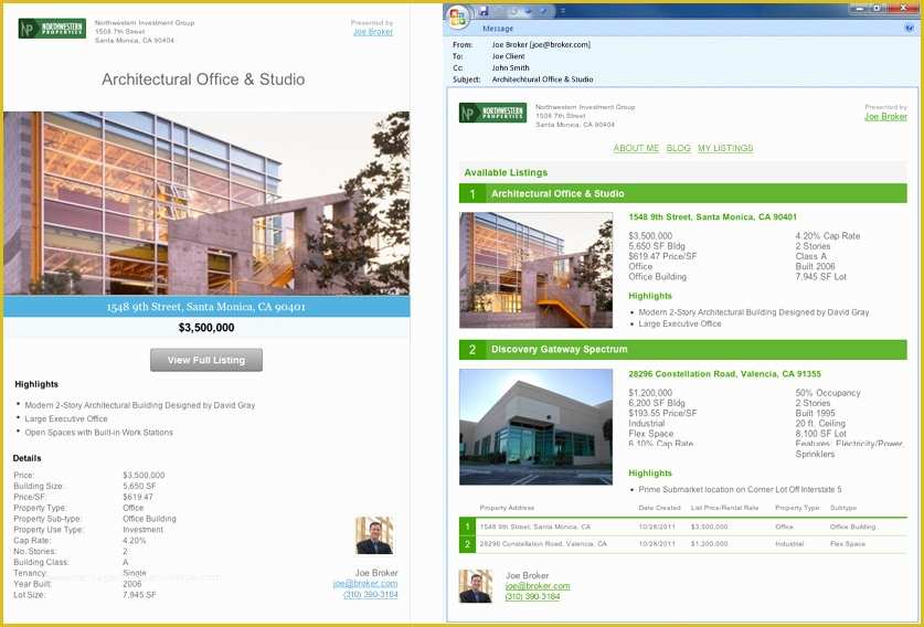 Free Real Estate Email Templates Of Mercial Real Estate Brochure Template
