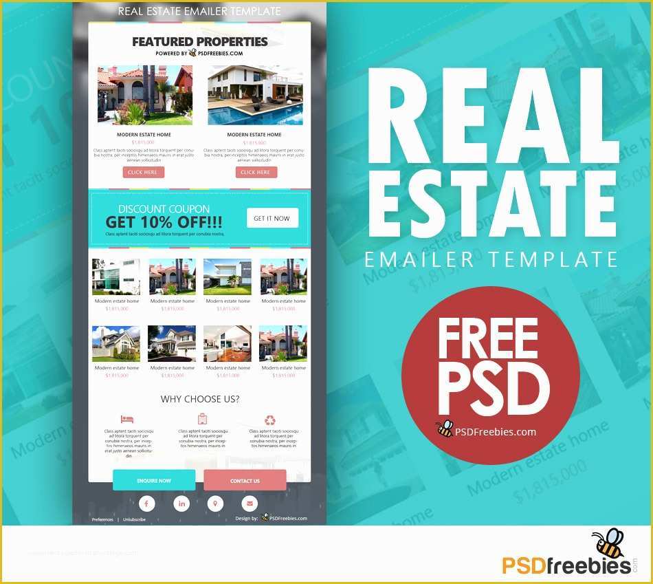 Free Real Estate Email Templates Of Real Estate Email Template Free Psd Download Download Psd