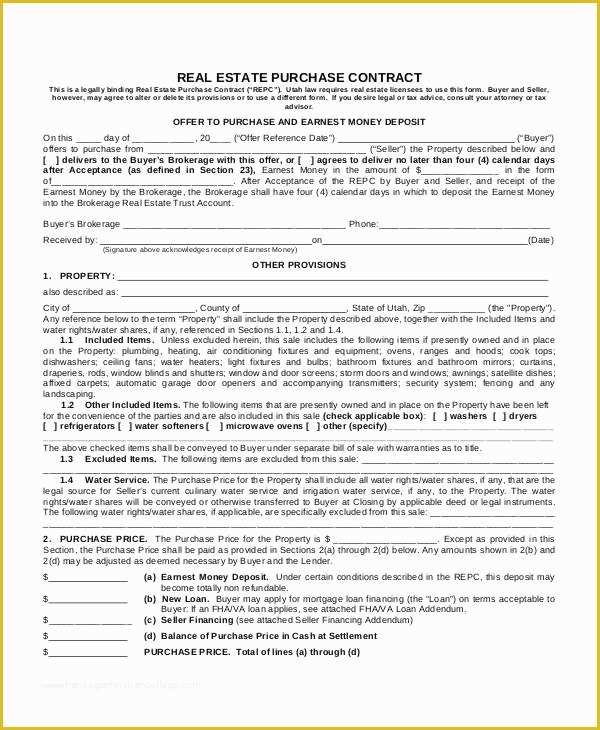 Free Real Estate Purchase and Sale Agreement Template Of 13 Purchase Contract Templates Word Pdf Google Docs