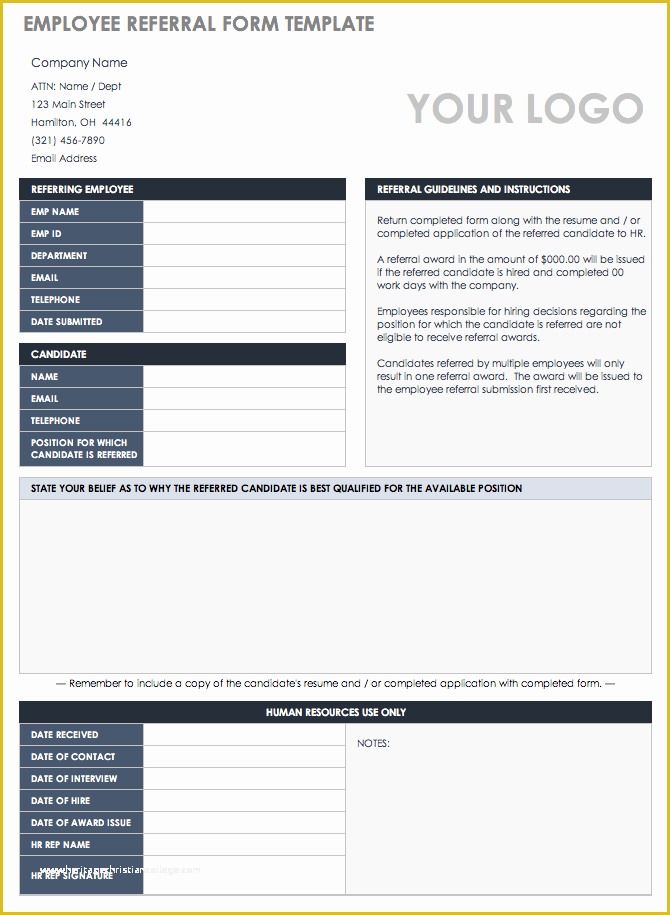 Free Real Estate Referral form Template Of 10 Free Referral Templates