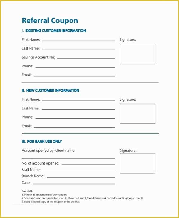 Free Real Estate Referral form Template Of 11 Referral Coupon Templates