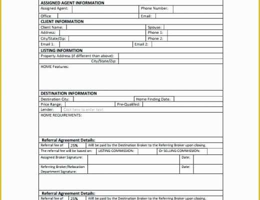 Free Real Estate Referral form Template Of Client Referral form Template Customer Referral form