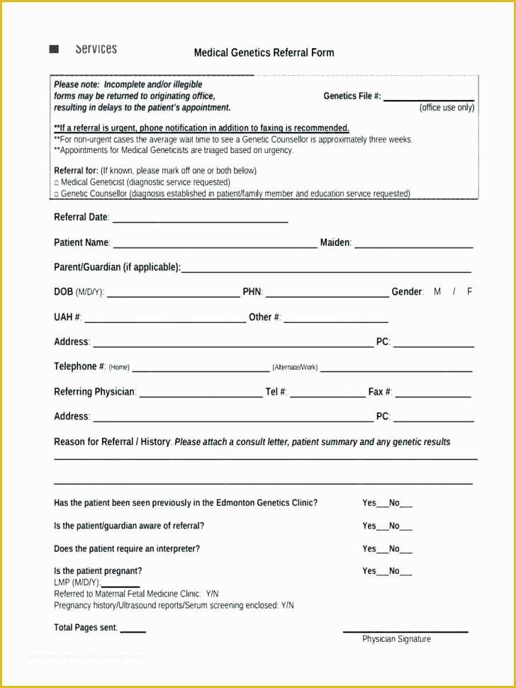 Free Real Estate Referral form Template Of Medical Referral form Template