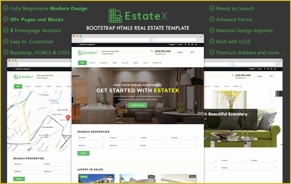 Free Real Estate Responsive Website Templates Of 120 Best Free and Premium Bootstrap Website Templates Of 2019