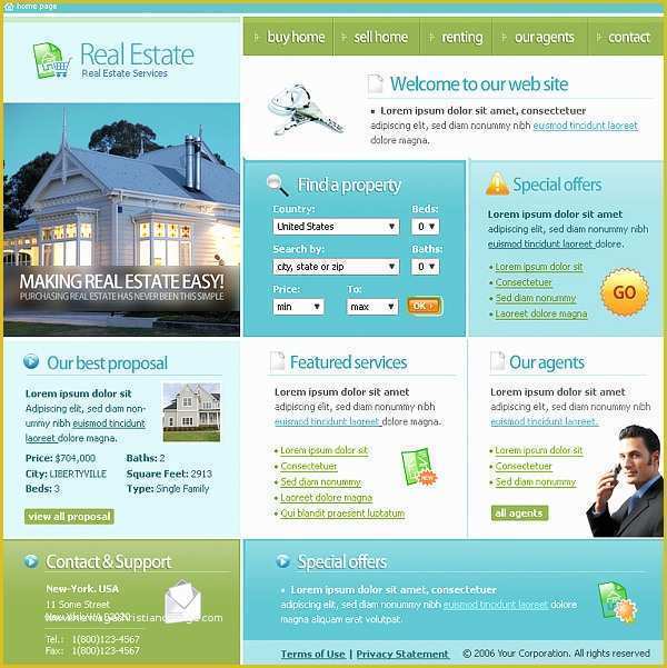 Free Real Estate Responsive Website Templates Of 15 Best Free Real Estate Templates