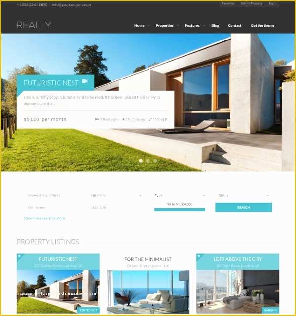 Free Real Estate Responsive Website Templates Of 15 Free Real Estate Agencies Realtors Wordpress themes