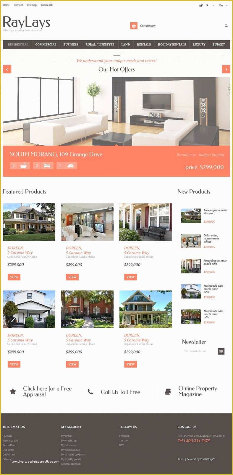 Free Real Estate Responsive Website Templates Of 5 Best Real Estate Website Templates & themes