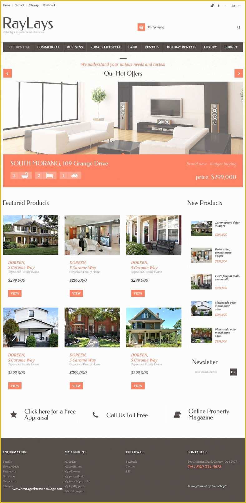 Free Real Estate Responsive Website Templates Of 5 Best Real Estate Website Templates &amp; themes