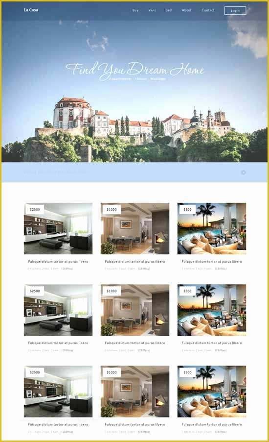 Free Real Estate Responsive Website Templates Of 50 Best Real Estate Website Templates Free &amp; Premium