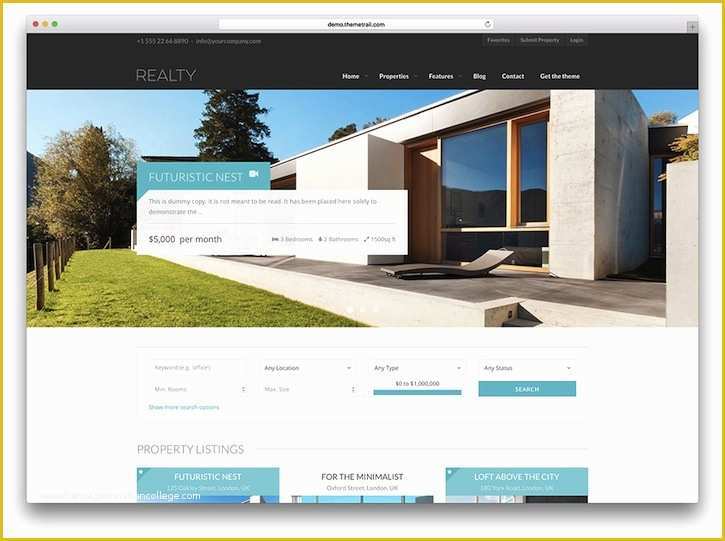 Free Real Estate Responsive Website Templates Of 50 Stylish and Responsive Real Estate Wordpress themes