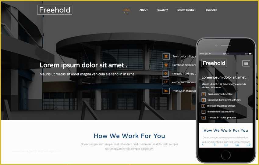 Free Real Estate Responsive Website Templates Of Freehold A Real Estate Category Flat Bootstrap Responsive