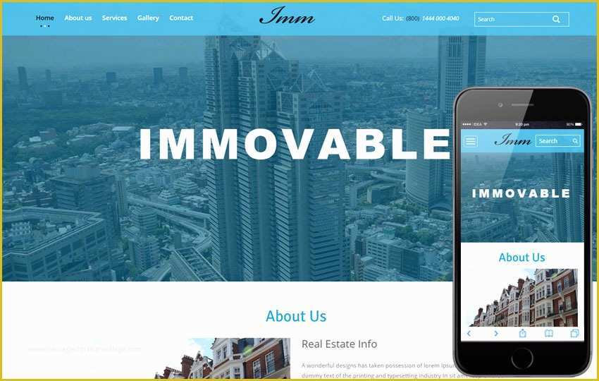 Free Real Estate Responsive Website Templates Of Immovable A Real Estate Category Flat Bootstrap Responsive