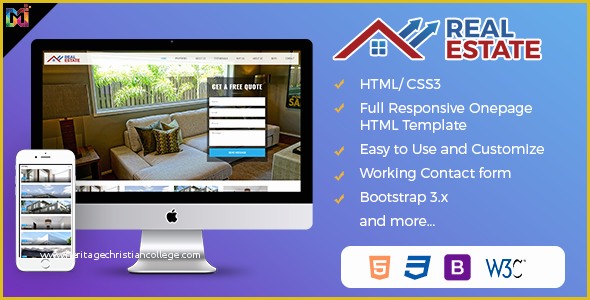 Free Real Estate Responsive Website Templates Of Real Estate Responsive HTML Template Nulled Download