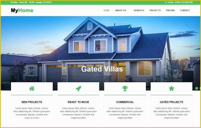 Free Real Estate Responsive Website Templates Of Real Estate Website HTML Template Free Download