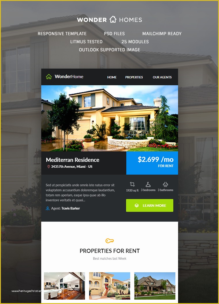 Free Real Estate Responsive Website Templates Of Wonderhome Responsive Template Buy Premium Wonderhome