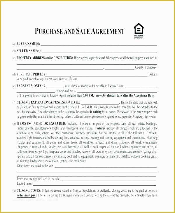 Free Real Estate Sales Agreement Template Of Free House Sale Contract Template Home Sale Agreement