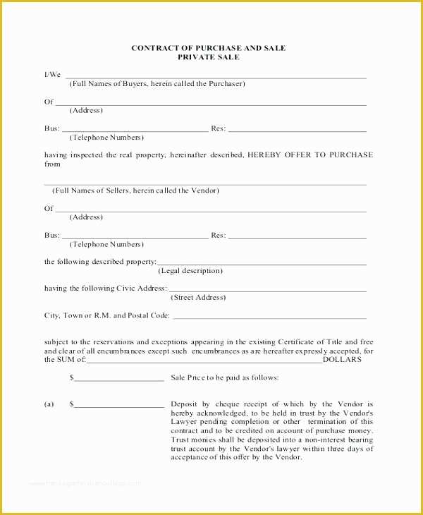 Free Real Estate Sales Agreement Template Of Home Purchase Agreement Template Free Sale Real Estate