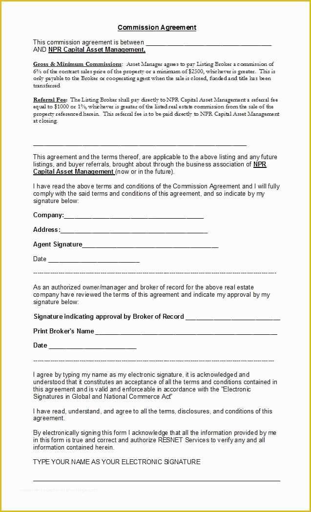 Free Real Estate Sales Agreement Template Of Mission Sales Agreement Template Free 36 Free