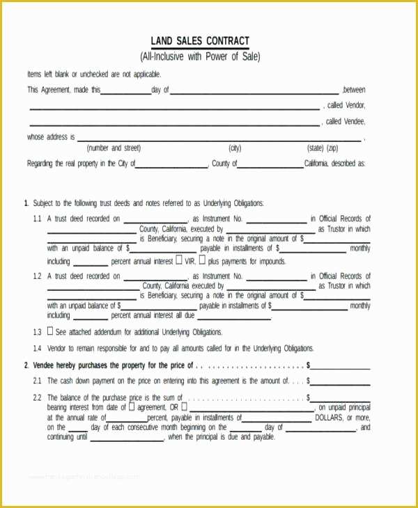 Free Real Estate Sales Agreement Template Of Real Estate Sales Contract Template