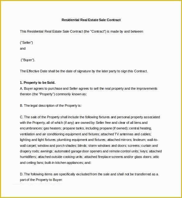 Free Real Estate Sales Agreement Template Of Sales Agreement 10 Download Free Documents In Word Pdf