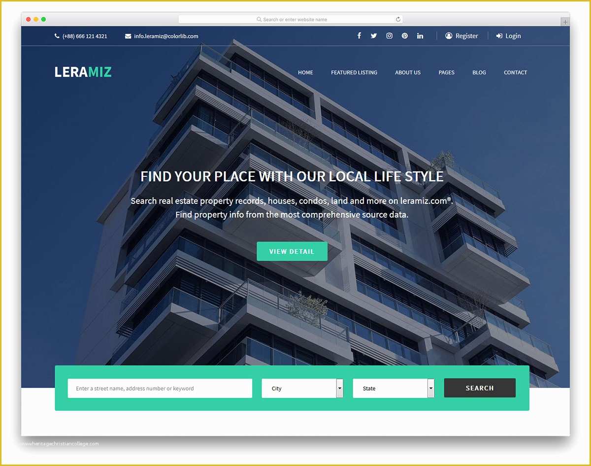 Free Real Estate Website Templates Wordpress Of 14 Best Free Real Estate Website Templates 2019 Colorlib