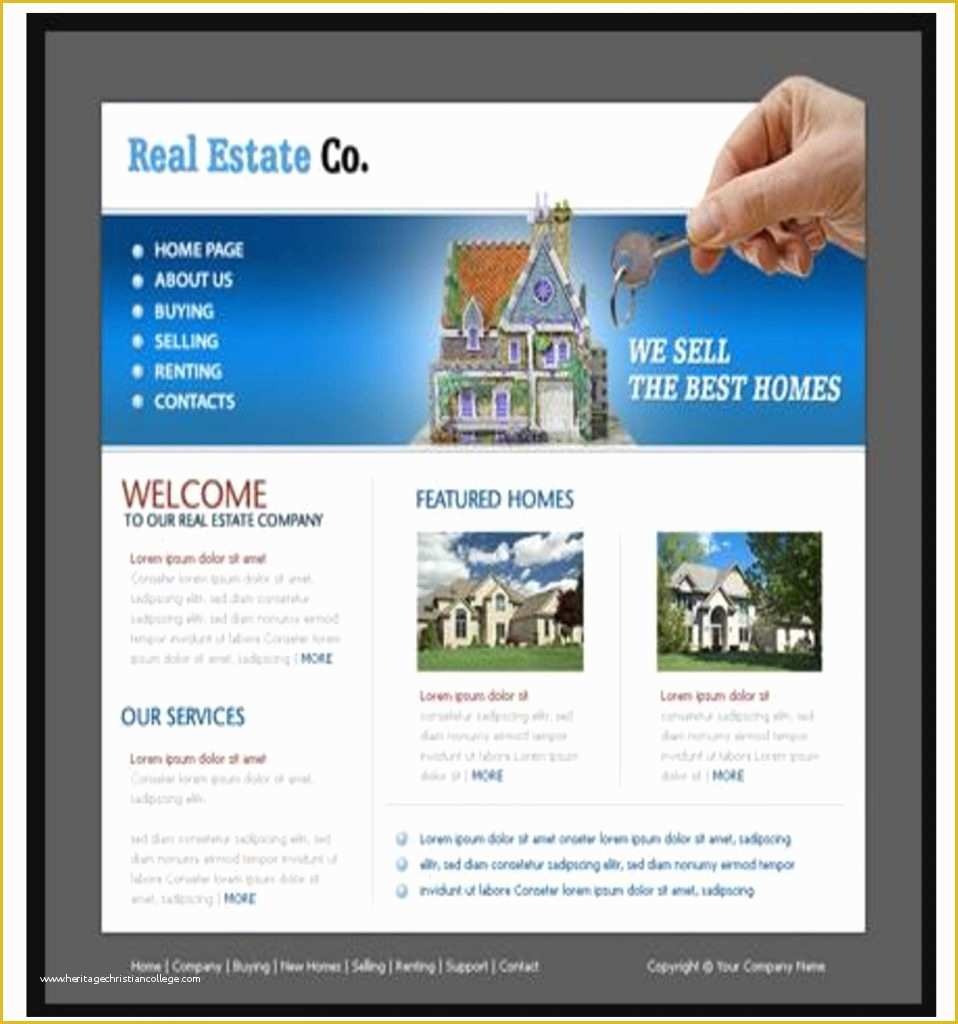 Free Real Estate Website Templates Wordpress Of 21 Real Estate Websites Free themes and Templates
