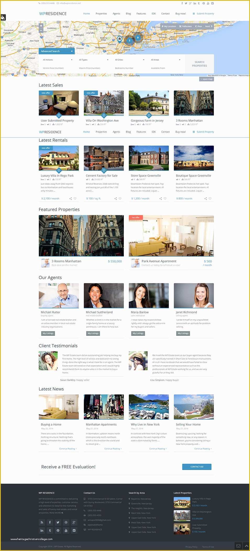 Free Real Estate Website Templates Wordpress Of 33 Real Estate Website themes & Templates