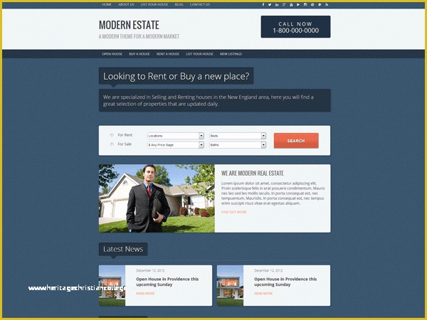 Free Real Estate Website Templates Wordpress Of 5 Best Free Real Estate Wordpress themes 2019 85ideas