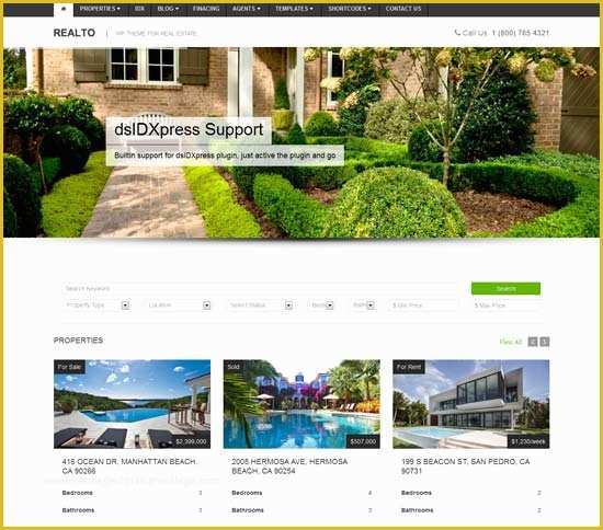 Free Real Estate Website Templates Wordpress Of 50 Best Real Estate Wordpress themes Free &amp; Premium