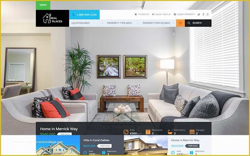 Free Real Estate Website Templates Wordpress Of Best Free Wordpress themes for Real Estate Websites