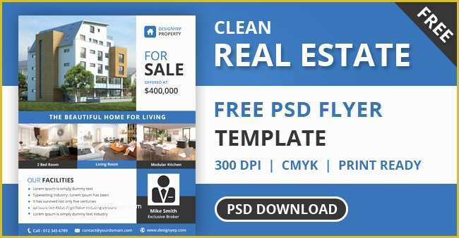 Free Real Estate Website Templates Wordpress Of Free Real Estate Flyer Psd Template Designyep