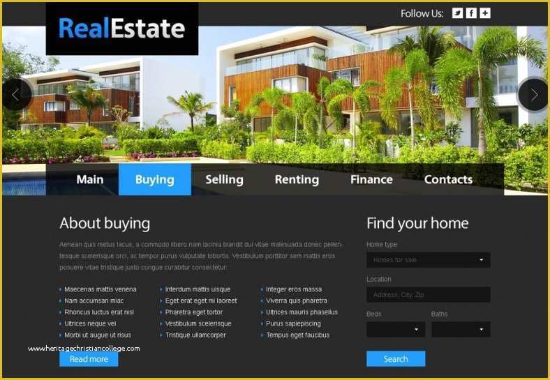 Free Real Estate Website Templates Wordpress Of Websites Providing Free Website Templates Cyber Rafting Blog