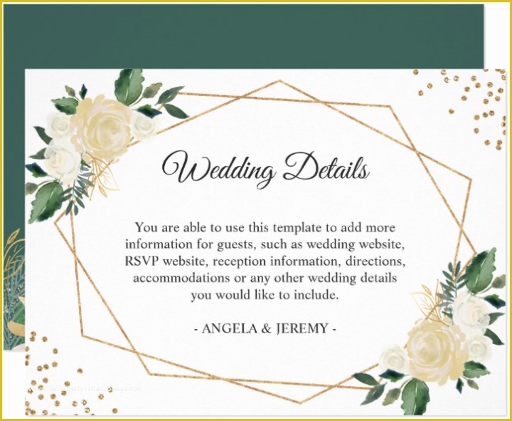 Free Reception Card Template Of 14 Wedding Reception Card Designs & Templates Psd Ai