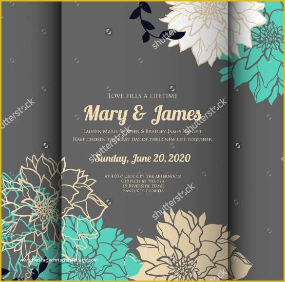 Free Reception Card Template Of 59 Wedding Card Templates Psd Ai