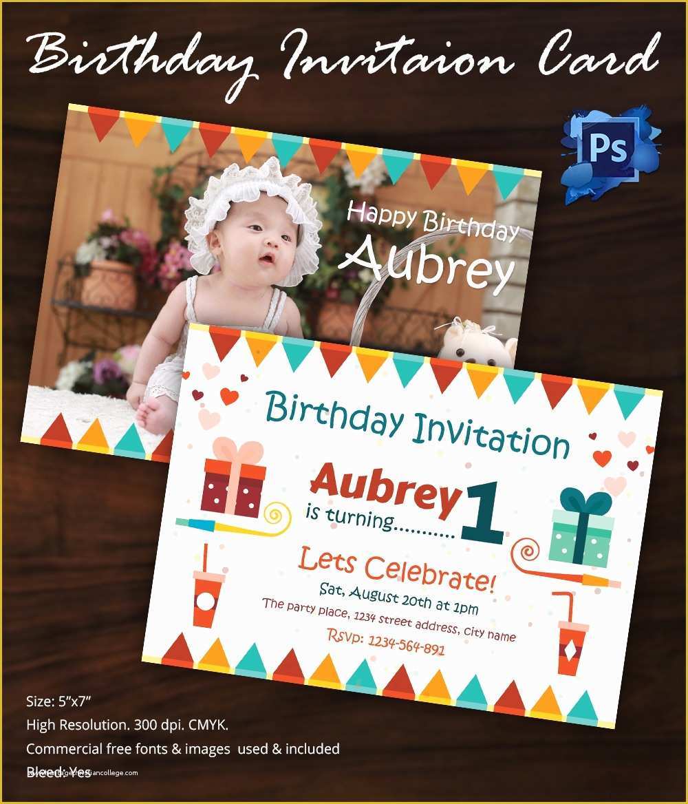 Free Reception Card Template Of Birthday Invitation Template 32 Free Word Pdf Psd Ai