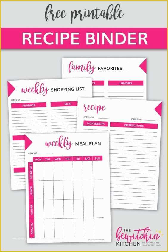 Free Recipe Blog Templates Of 11 Super Pretty & Free Meal Planners for Busy Boss Babes
